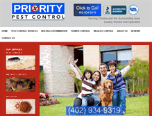 Tablet Screenshot of prioritypestcontrolomaha.com